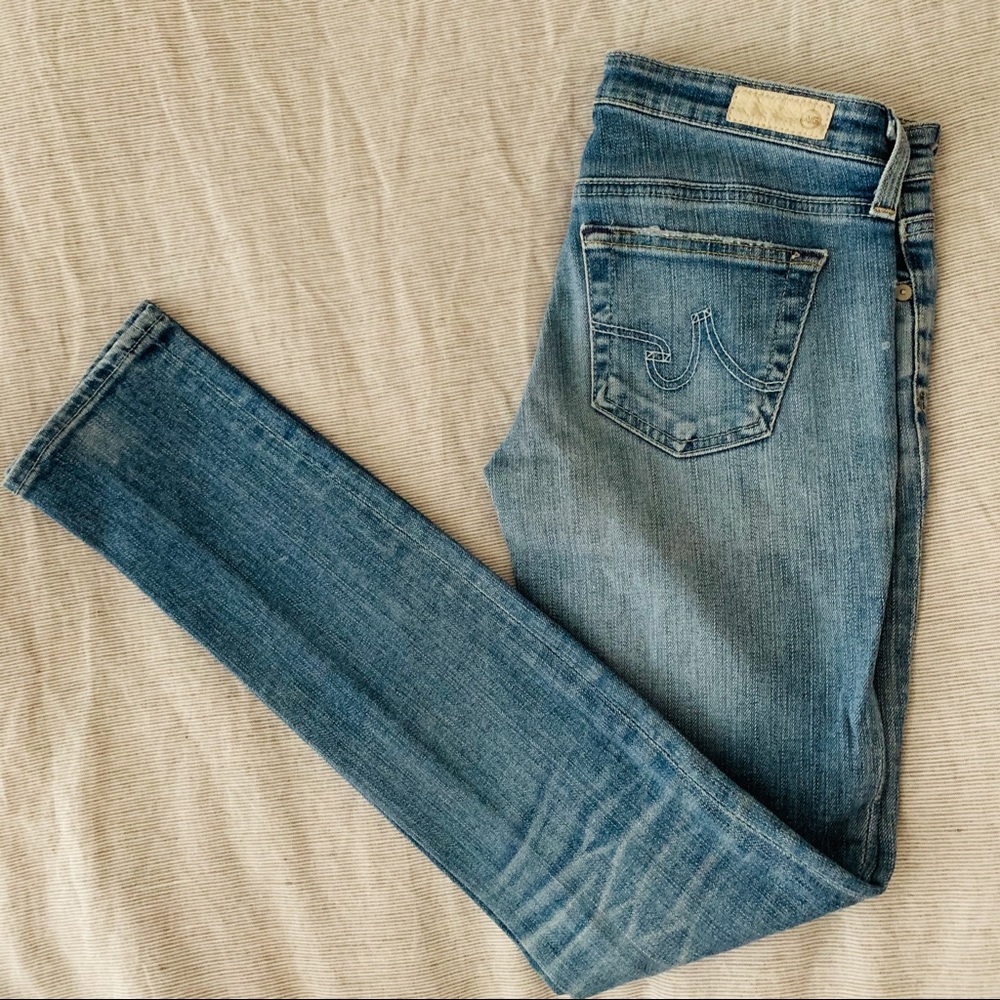 AG Light Wash Skinny Jeans